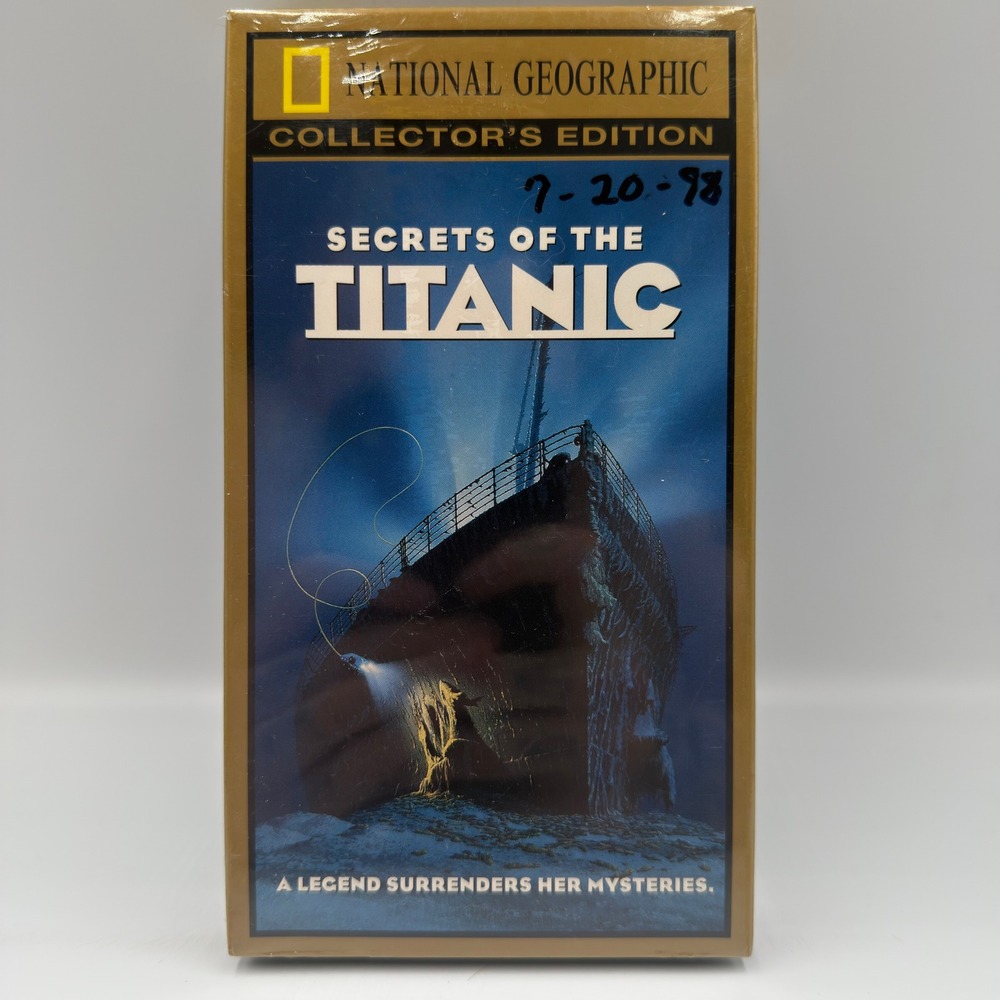 National Geographic Secrets of the‎ Titanic VHS Collector's Edition Sealed 1997
